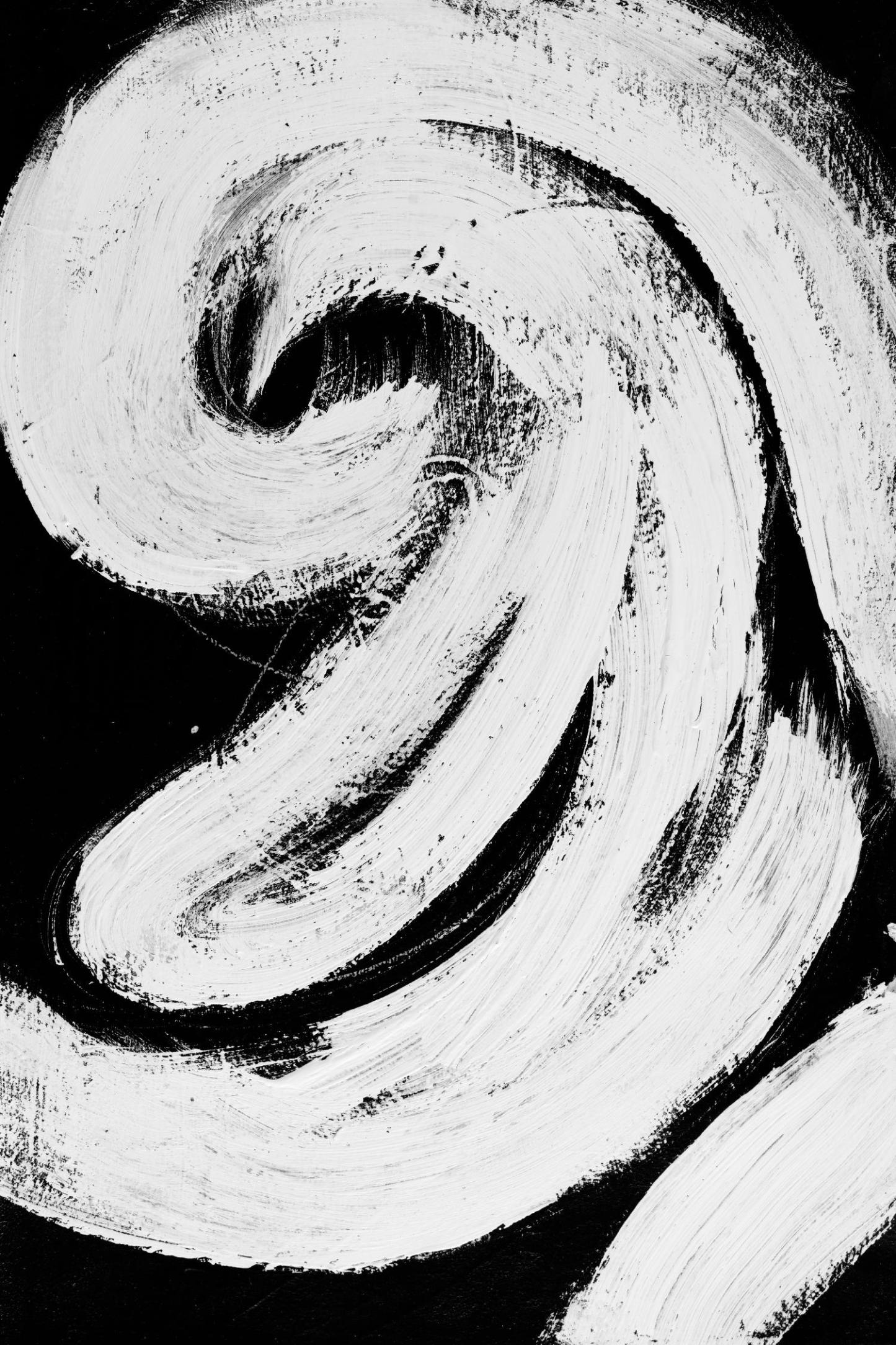 Œuvre d'art murale géante « Loosely Intertwined II » 84 x 54