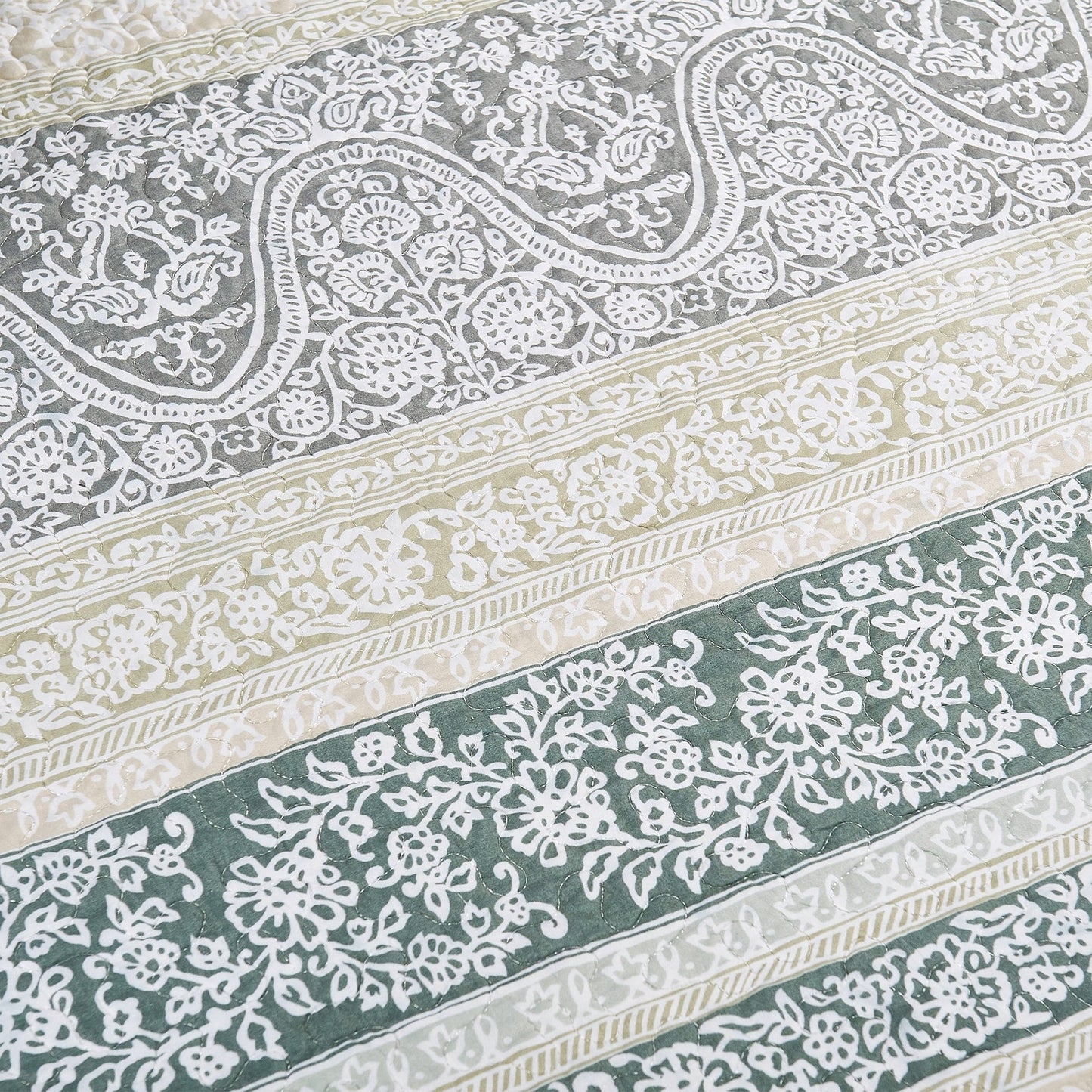 Ensemble de couvre-lit Serenta 6 pièces en mélange de coton pour lit de jour - 75 x 39