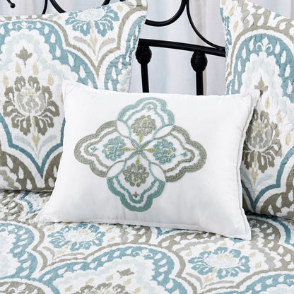 Ensemble de couvre-lit Serenta 6 pièces en mélange de coton pour lit de jour - 75 x 39