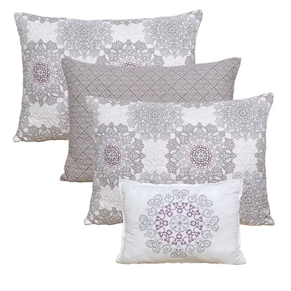 Ensemble de couvre-lit Serenta 6 pièces en mélange de coton pour lit de jour - 75 x 39
