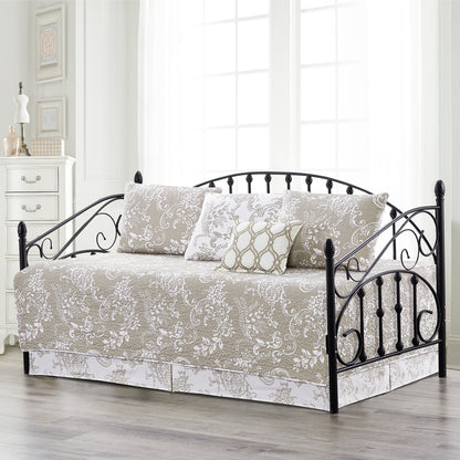 Ensemble de couvre-lit Serenta 6 pièces en mélange de coton pour lit de jour - 75 x 39