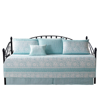 Ensemble de couvre-lit Serenta 6 pièces en mélange de coton pour lit de jour - 75 x 39