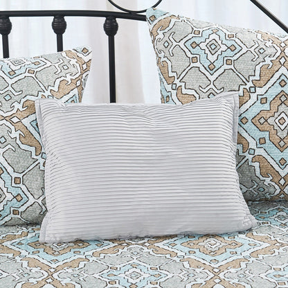 Ensemble de couvre-lit Serenta 6 pièces en mélange de coton pour lit de jour - 75 x 39