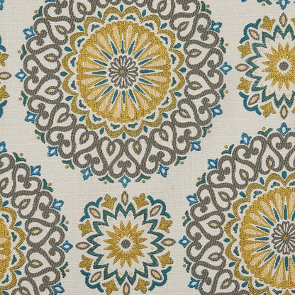 Fauteuil d'appoint à oreilles Sofa Lab personnalisable de 32 po fabriqué au Canada en tissu - Jade multicolore | AILE1140