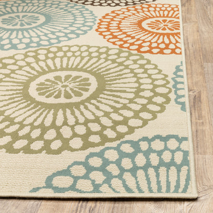 Tapis d'intérieur/extérieur multicolore Vista Home Malta Medallions