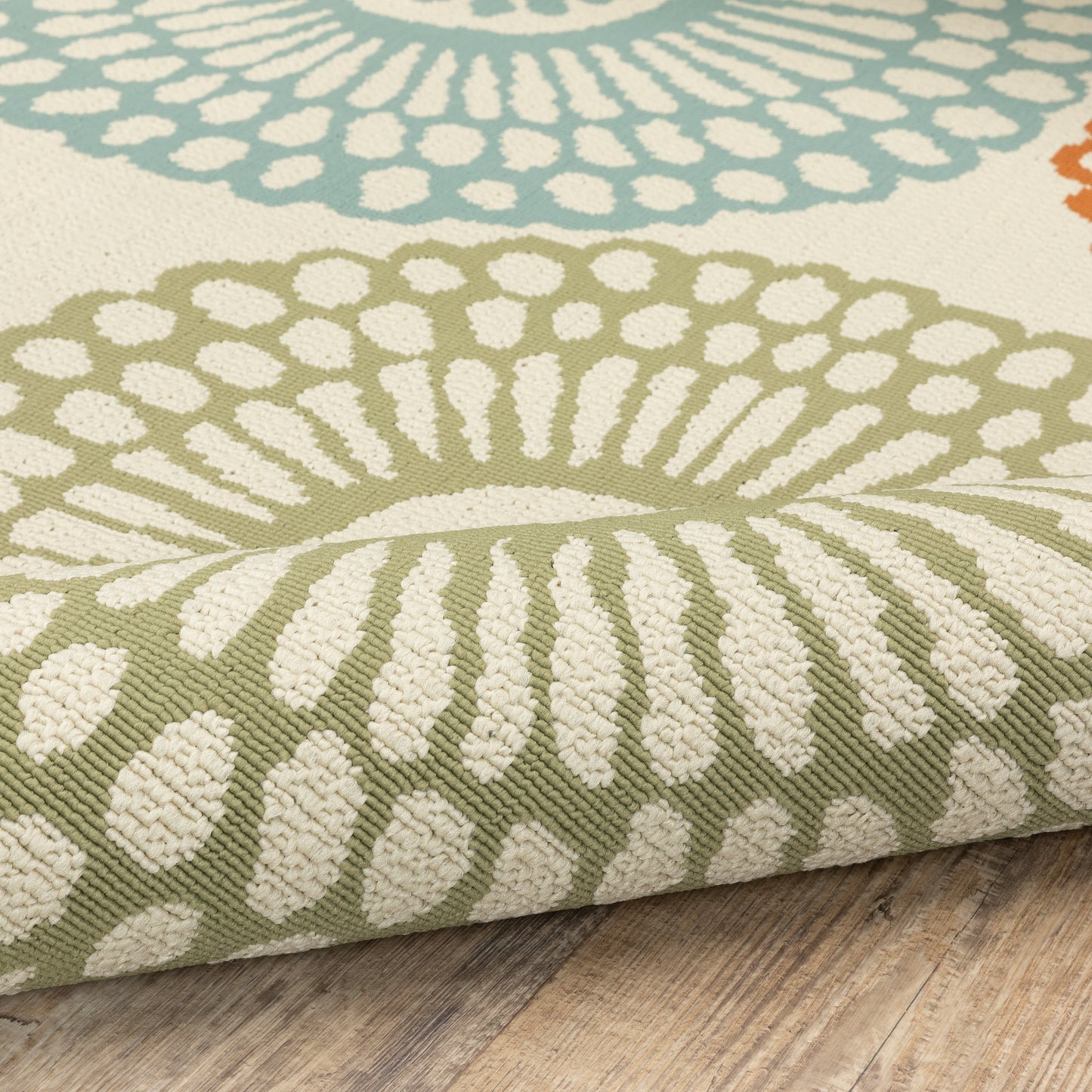 Tapis d'intérieur/extérieur multicolore Vista Home Malta Medallions