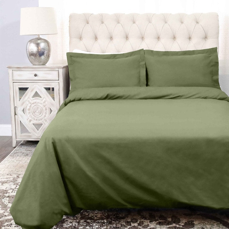 Housse de couette en percale de coton de qualité supérieure 300 fils