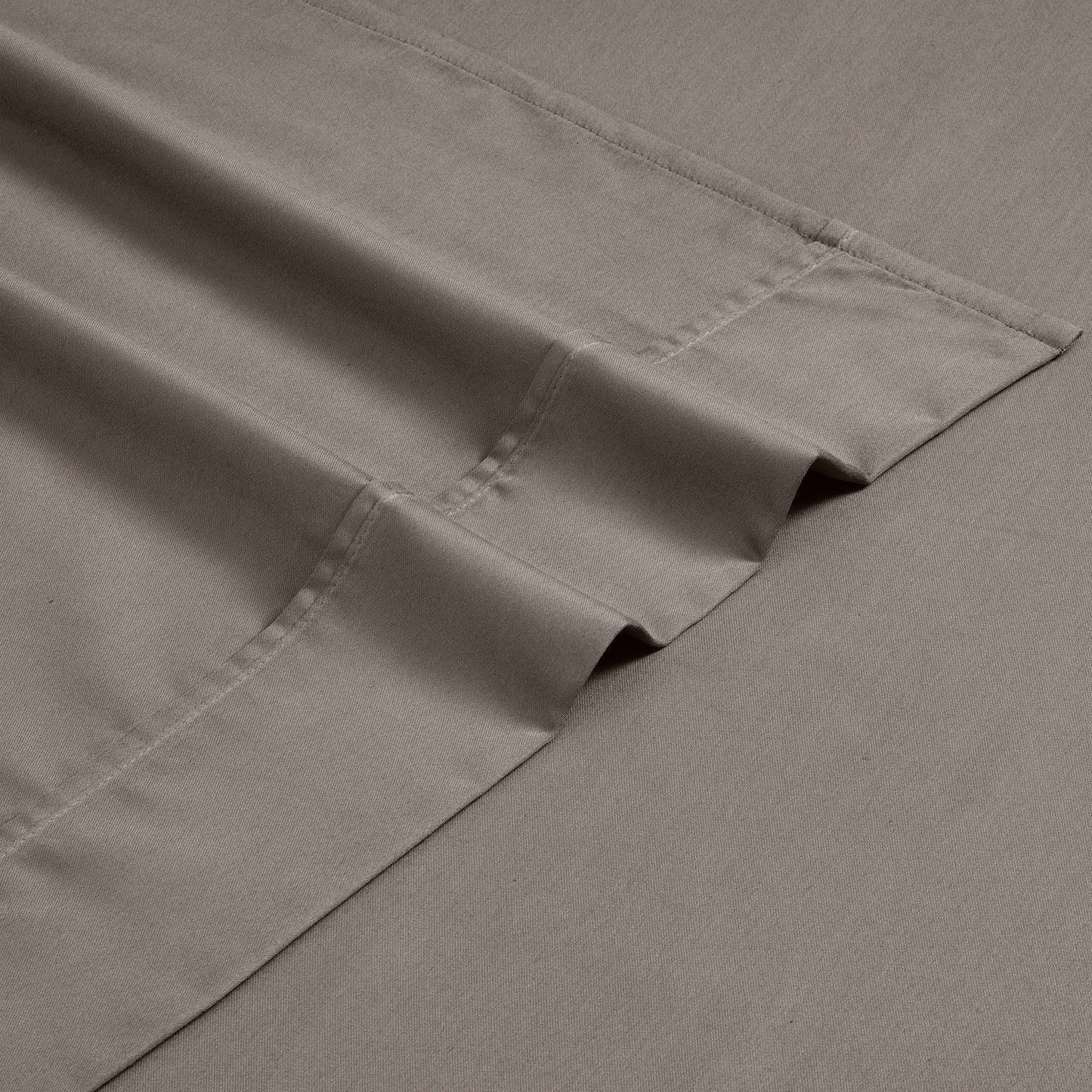 Ensemble de draps-housses en mélange de coton de qualité supérieure, 1200 fils/cm², à poches profondes.