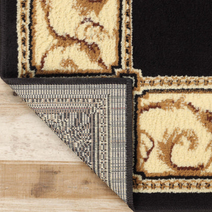 Tapis d'intérieur grand format de style traditionnel de qualité supérieure