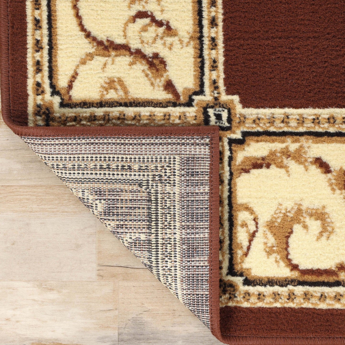 Tapis d'intérieur grand format de style traditionnel de qualité supérieure