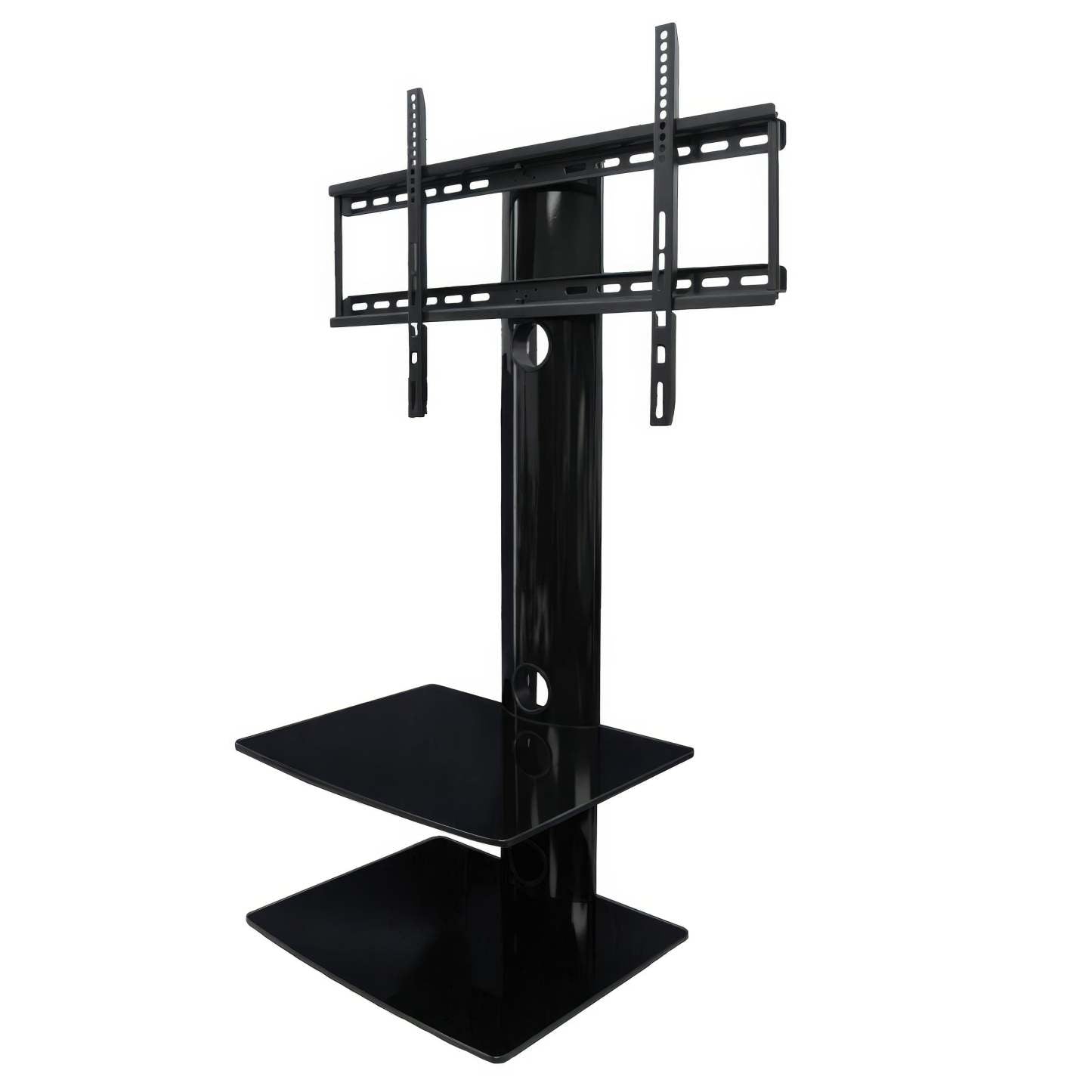 Meuble pour téléviseur TygerClaw avec 2 tablettes pour téléviseurs de 32 po à 65 po - noir