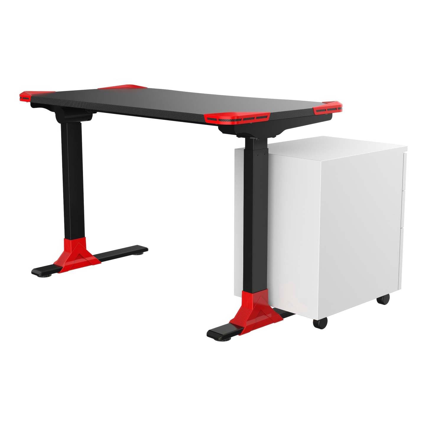 Bureau de jeu assis ou debout TygerClaw - rouge