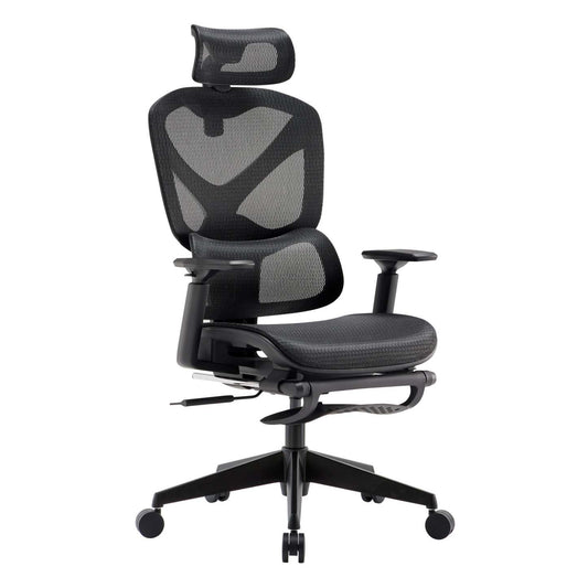 Tygerclaw Executive High Back Mesh Office Chair - Black|Fauteuil président en mailles TygerClaw à dossier haut - noir