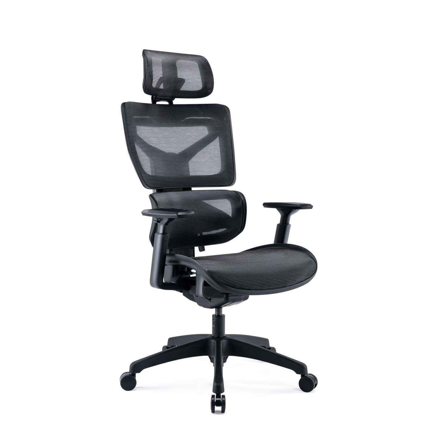 Tygerclaw High Back Executive Ergonomique Mesh Office Chair - Black|Fauteuil président ergonomique en mailles TygerClaw à dossier haut - noir