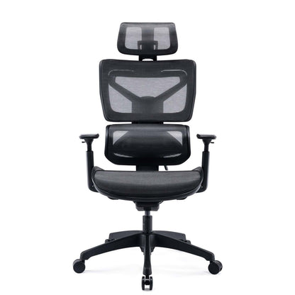 Tygerclaw High Back Executive Ergonomique Mesh Office Chair - Black|Fauteuil président ergonomique en mailles TygerClaw à dossier haut - noir
