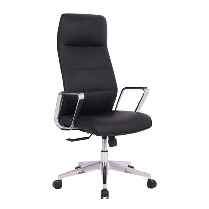 Tygerclaw Executive High Back Microfibre PU Office Chair - Black|Fauteuil président en microfibre de polyuréthane TygerClaw à dossier haut - noir