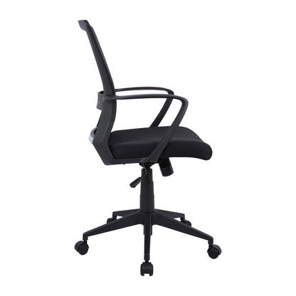 Tygerclaw Mid Back Mesh &amp; Fabric Office Chair - Black|Fauteuil de bureau en mailles et tissu TygerClaw à mi-dossier - noir