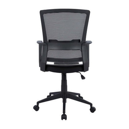 Tygerclaw Mid Back Mesh &amp; Fabric Office Chair - Black|Fauteuil de bureau en mailles et tissu TygerClaw à mi-dossier - noir