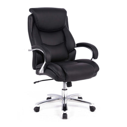 Tygerclaw Executive High Back Big &amp; Tall Office Chair - Black|Fauteuil président large et haut TygerClaw à dossier haut - noir