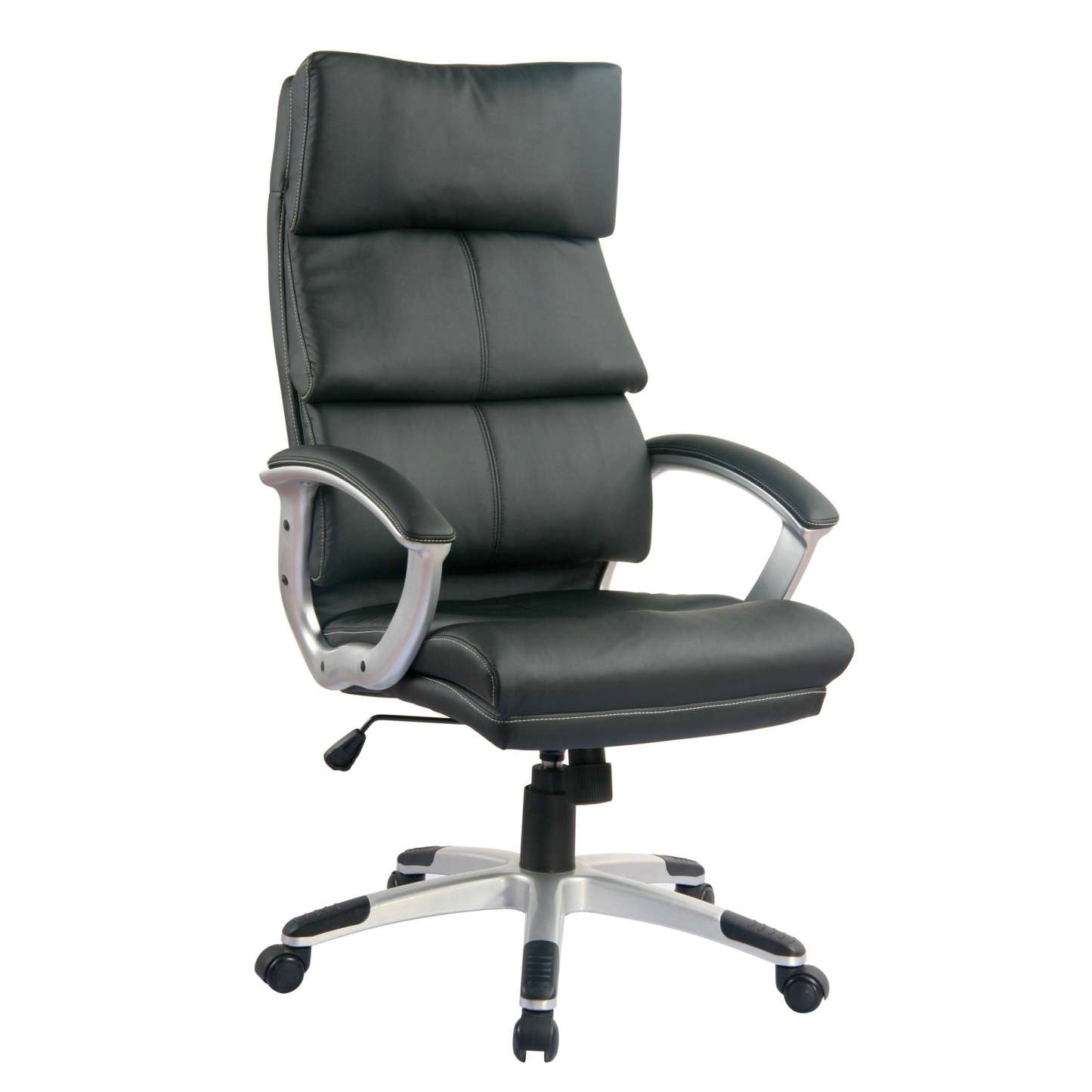 Tygerclaw 26 Executive High Back PU Leather Office Chair - Black|Fauteuil président TygerClaw à dossier haut en similicuir en polyuréthane - noir