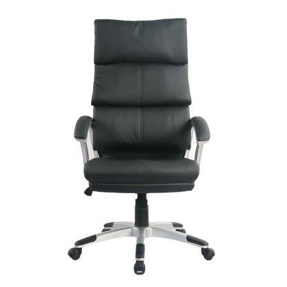 Tygerclaw 26 Executive High Back PU Leather Office Chair - Black|Fauteuil président TygerClaw à dossier haut en similicuir en polyuréthane - noir