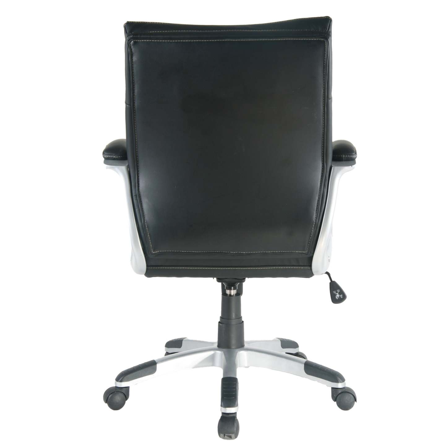 Tygerclaw 26 Mid Back PU Leather Office Chair - Black|Chaise de bureau TygerClaw mi-dossier en similicuir en polyuréthane - noire