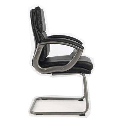 Tygerclaw 24 Mid Back PU Leather Office Chair - Black|Chaise de bureau TygerClaw mi-dossier en similicuir en polyuréthane - noire