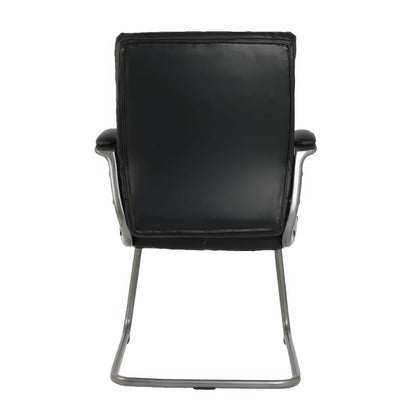 Tygerclaw 24 Mid Back PU Leather Office Chair - Black|Chaise de bureau TygerClaw mi-dossier en similicuir en polyuréthane - noire