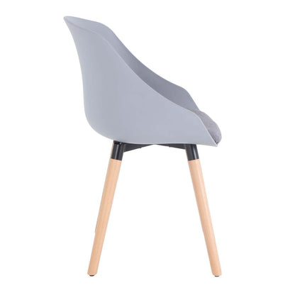 Fauteuil d'appoint Tygerclaw à dossier mi-haut - Gris