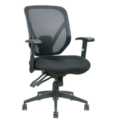 Tygerclaw Mid Back Mesh Office Chair - Grey|Fauteuil de bureau en mailles TygerClaw à mi-dossier - gris
