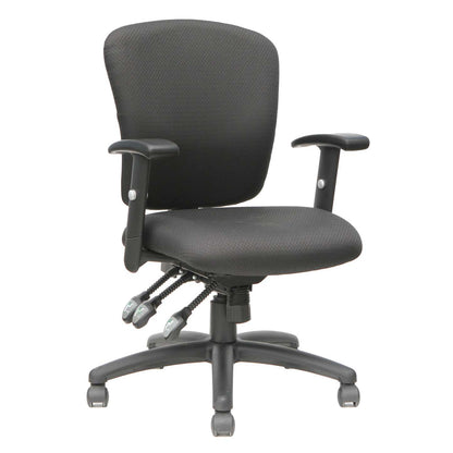 Tygerclaw Mid Back Fabric Office Chair - Grey|Fauteuil de bureau en tissu TygerClaw mi-dossier - gris