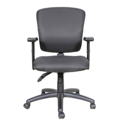 Tygerclaw Mid Back Fabric Office Chair - Grey|Fauteuil de bureau en tissu TygerClaw mi-dossier - gris