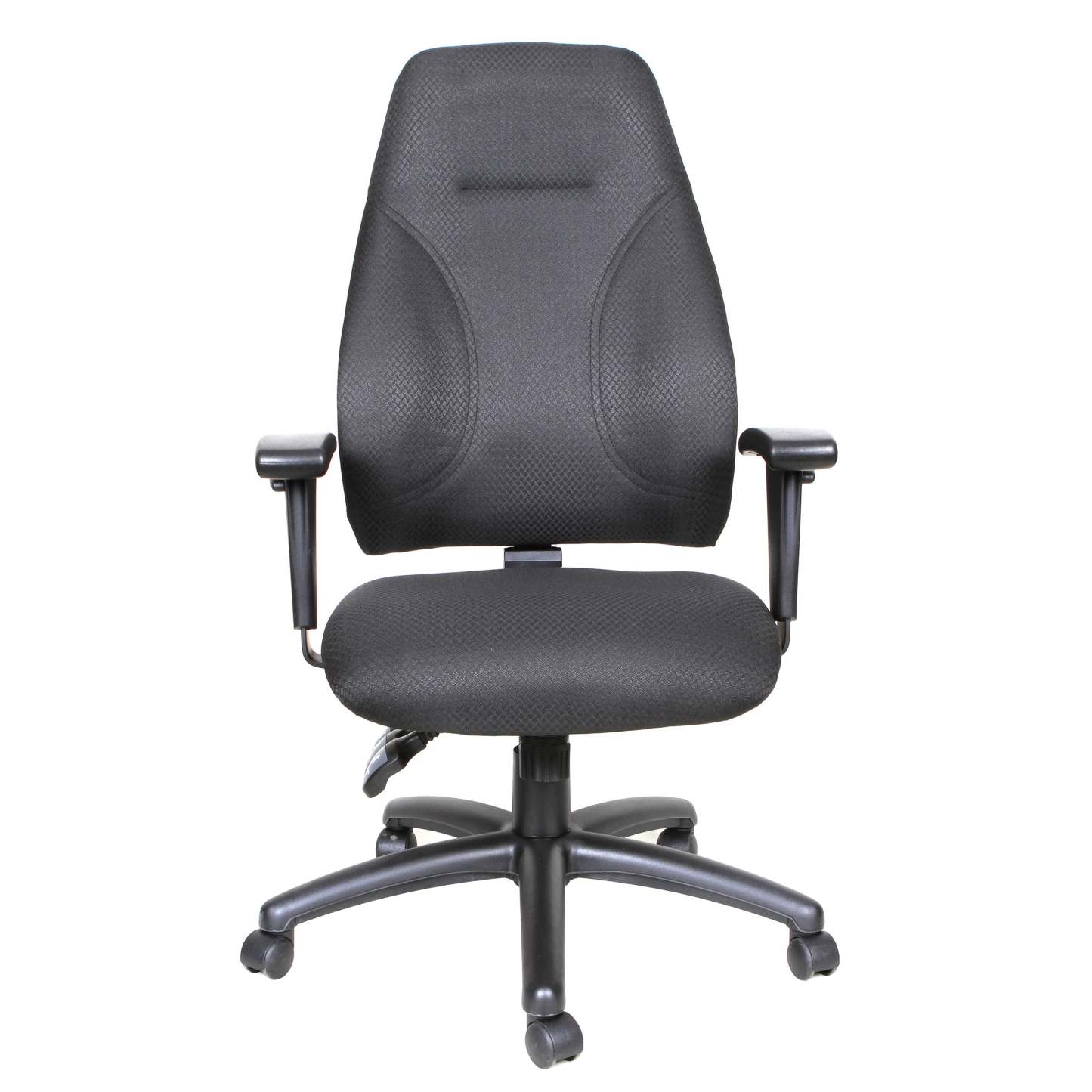 Tygerclaw Executive High Back Fabric Office Chair - Black|Fauteuil président en tissu TygerClaw à dossier haut - noir