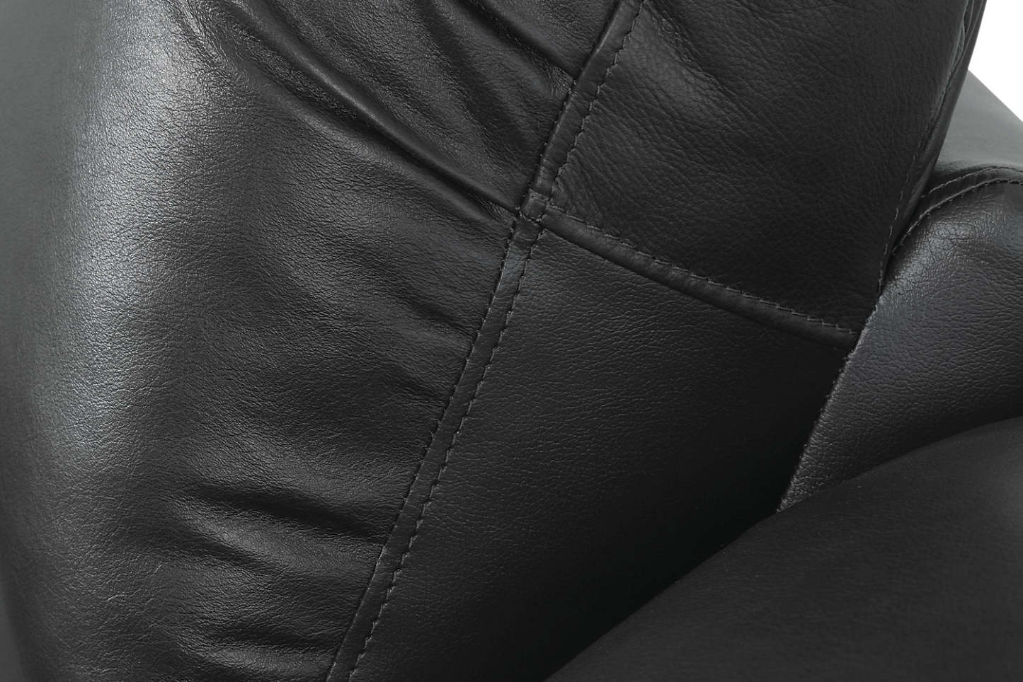 Fauteuil à inclinaison électrique Toreno 42 en cuir véritable - Noir | Fauteuil inclinable électrique Toreno de 42 po en cuir véritable - noir