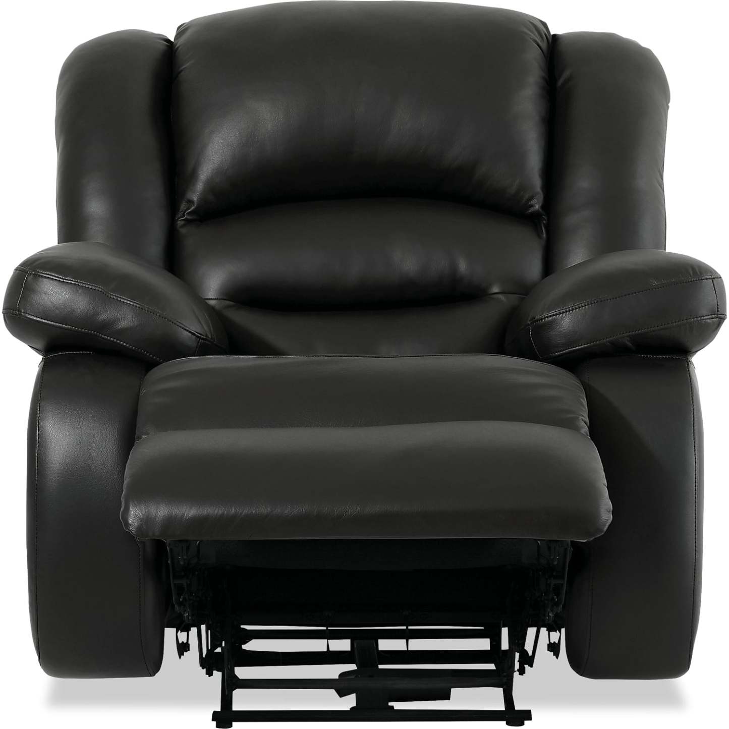 Fauteuil à inclinaison électrique Toreno 42 en cuir véritable - Noir | Fauteuil inclinable électrique Toreno de 42 po en cuir véritable - noir