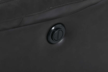 Fauteuil à inclinaison électrique Toreno 42 en cuir véritable - Noir | Fauteuil inclinable électrique Toreno de 42 po en cuir véritable - noir