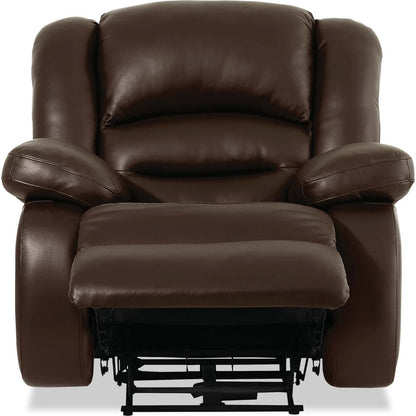 Fauteuil à inclinaison électrique Toreno 42 en cuir véritable - Brun | Fauteuil inclinable électrique Toreno de 42 po en cuir véritable - brun