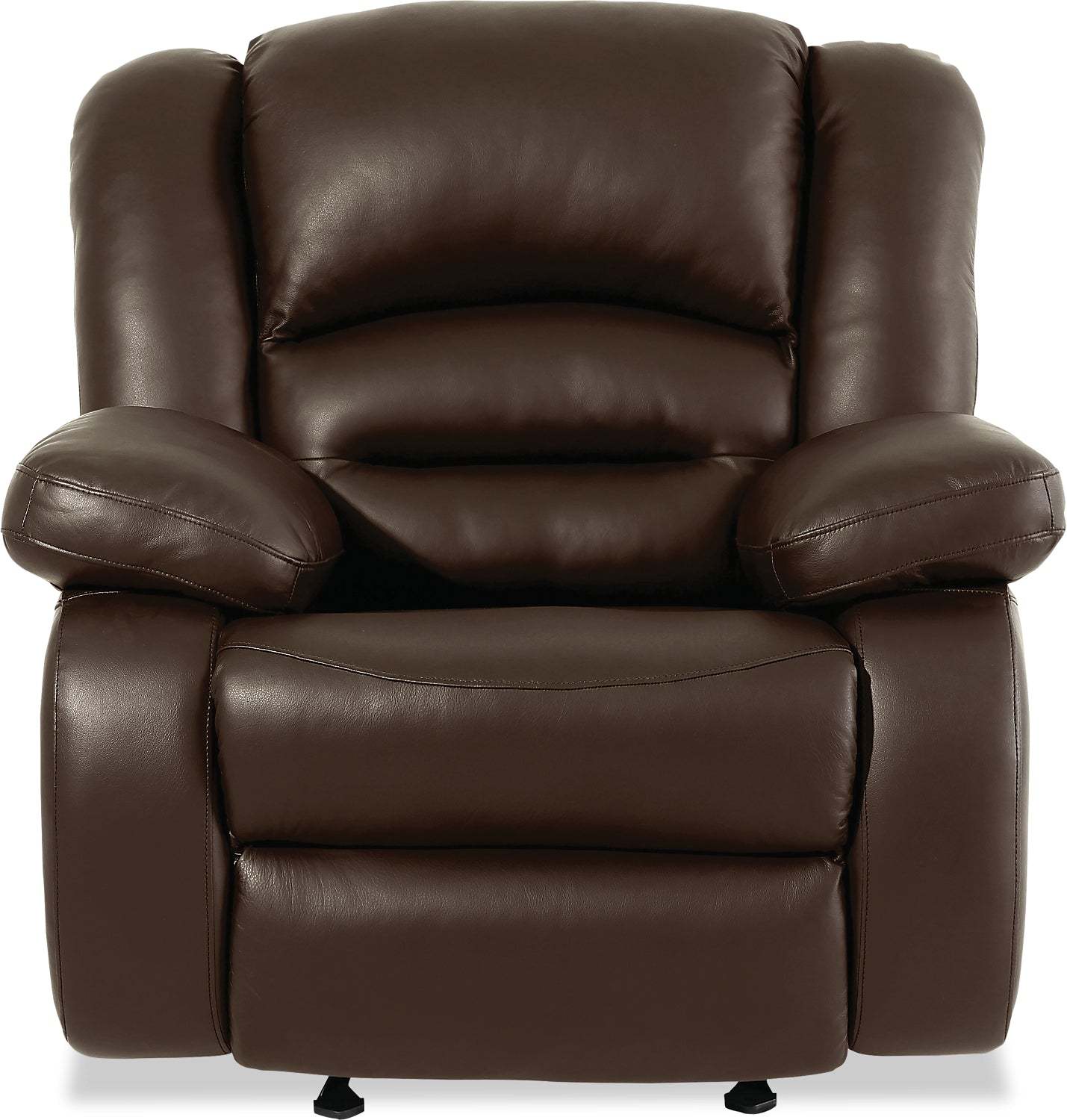 Fauteuil à inclinaison électrique Toreno 42 en cuir véritable - Brun | Fauteuil inclinable électrique Toreno de 42 po en cuir véritable - brun