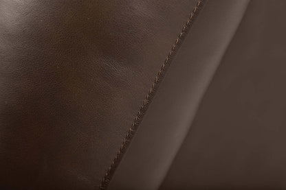 Fauteuil à inclinaison électrique Toreno 42 en cuir véritable - Brun | Fauteuil inclinable électrique Toreno de 42 po en cuir véritable - brun