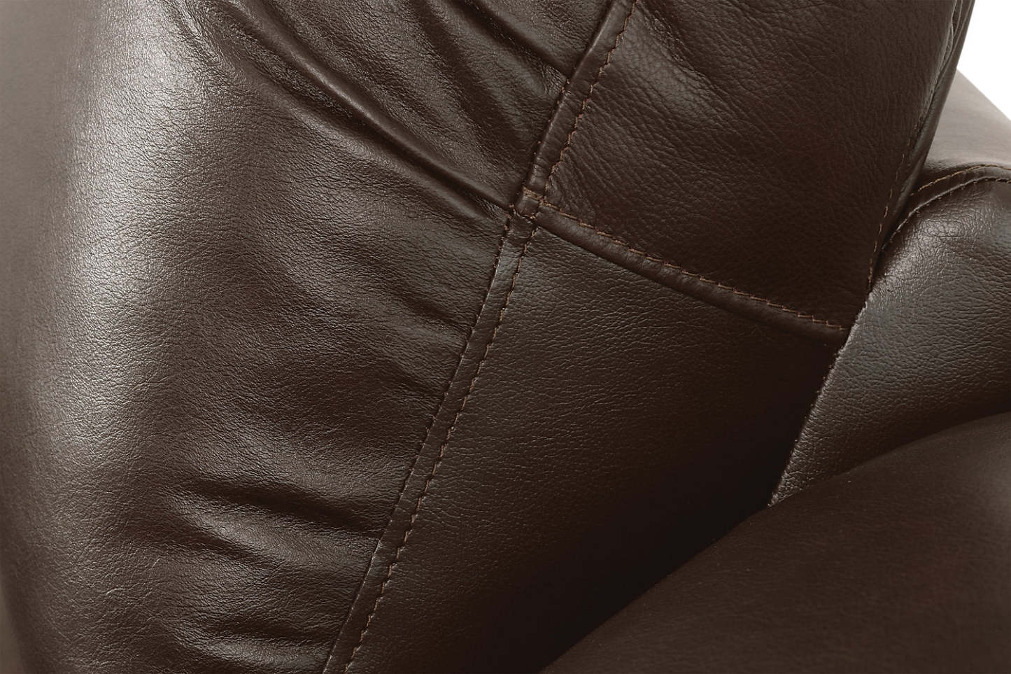 Toreno 64 Genuine Leather Reclining Loveseat - Brown | Causeuse inclinable Toreno de 64 po en cuir véritable - brune