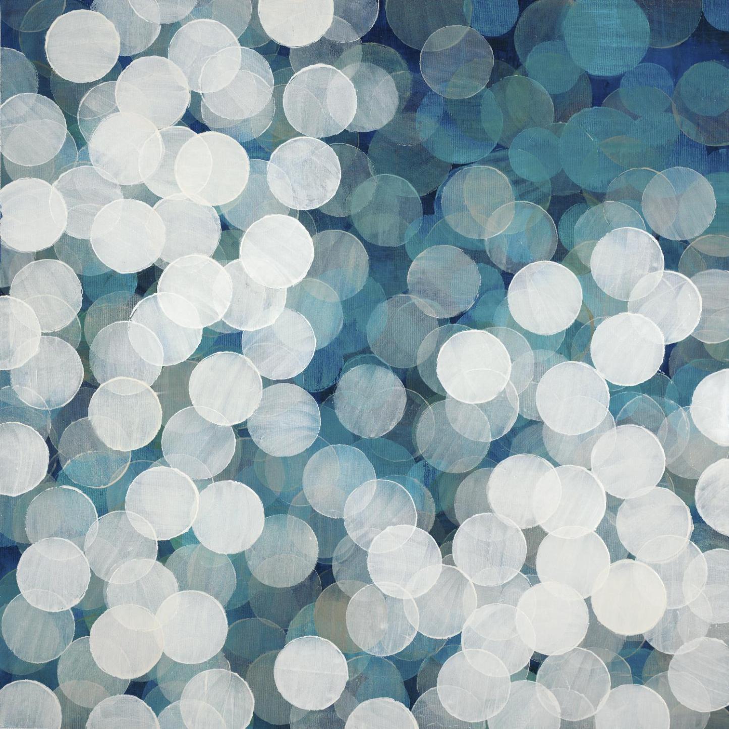 Œuvre d'art murale géante « Head In The Clouds » 54 x 54