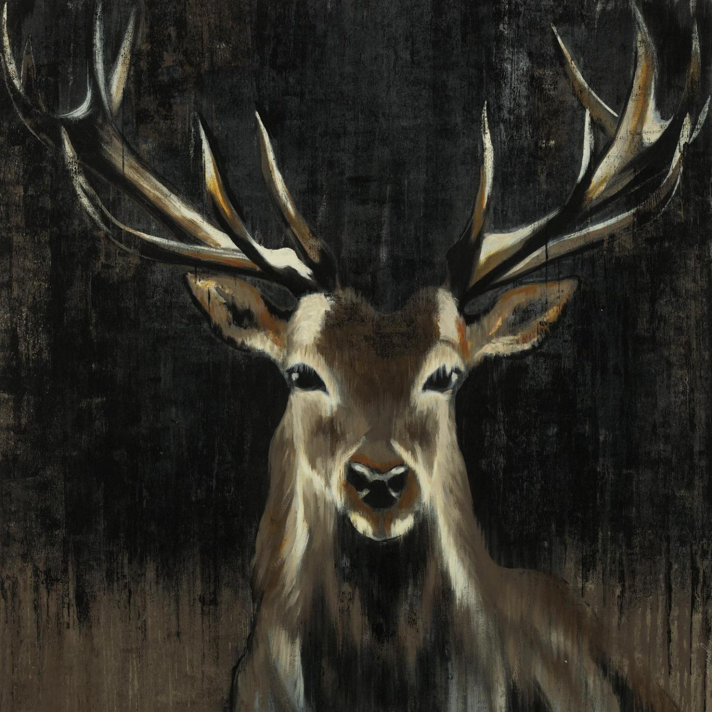 Œuvre d'art murale géante « Young Buck » 72 x 72