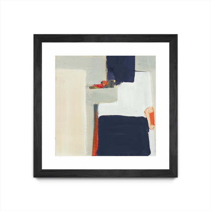 Bay Bridge V1 Matted and Framed Black 36x36 Wall Art|Œuvre d’art murale encadrée noire et mate « Bay Bridge V1 » 36 x 36