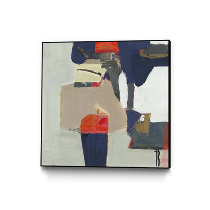 Orange Crush V9 Canvas Framed Black 20x20 Wall Art|Œuvre d'art murale sur toile encadrée noire « Orange Crush V9 » 20 x 20