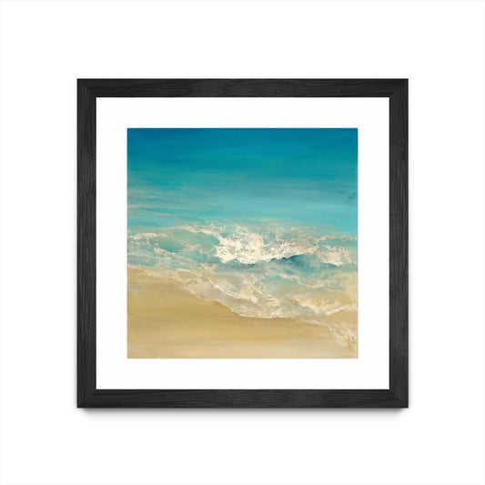 Coastal Viewpoint Ii Matted and Framed Black 36x36 Wall Art|Œuvre d'art murale encadrée noire et mate « Coastal Viewpoint Ii » 36 x 36