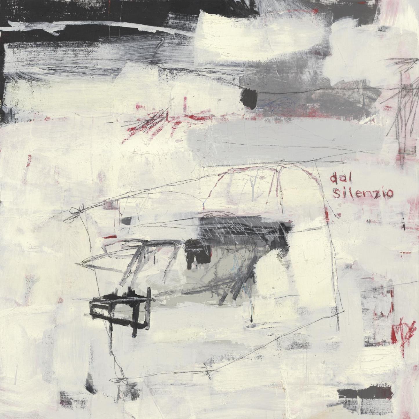 Œuvre d'art murale géante « Structures From Silence » 72 x 72