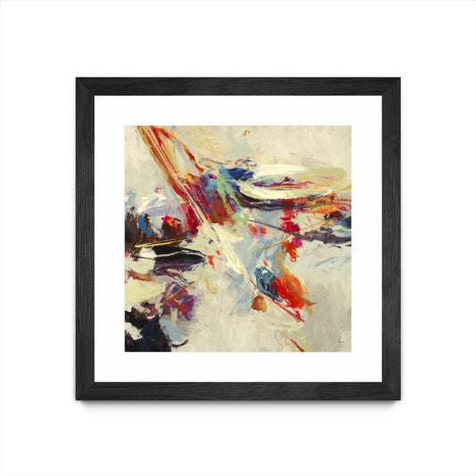 Positive Energy I Matted and Framed Black 36x36 Wall Art|Œuvre d’art murale encadrée noire et mate « Positive Energy I » 36 x 36