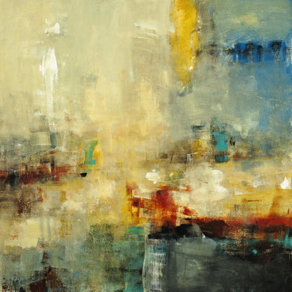 Œuvre d'art murale géante « Look Before You Leap » 54 x 54