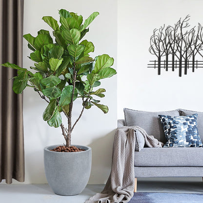 Pot de fleurs conique rond en oxyde de magnésium (MgO), pour intérieur et extérieur