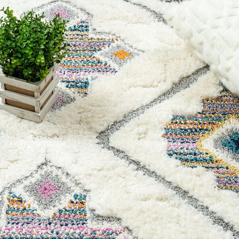 Tapis à poils longs Lola Boho - 6'7 x 9'6|Carpette à poil long Lola bohème - 6 pi 7 po x 9 pi 6 po